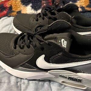 Nike Air Max Black and White Athletic Shoes